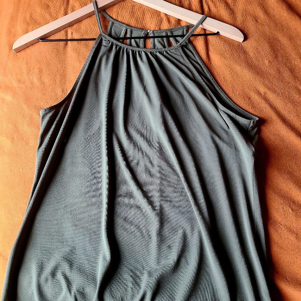 Formal muted green shirt